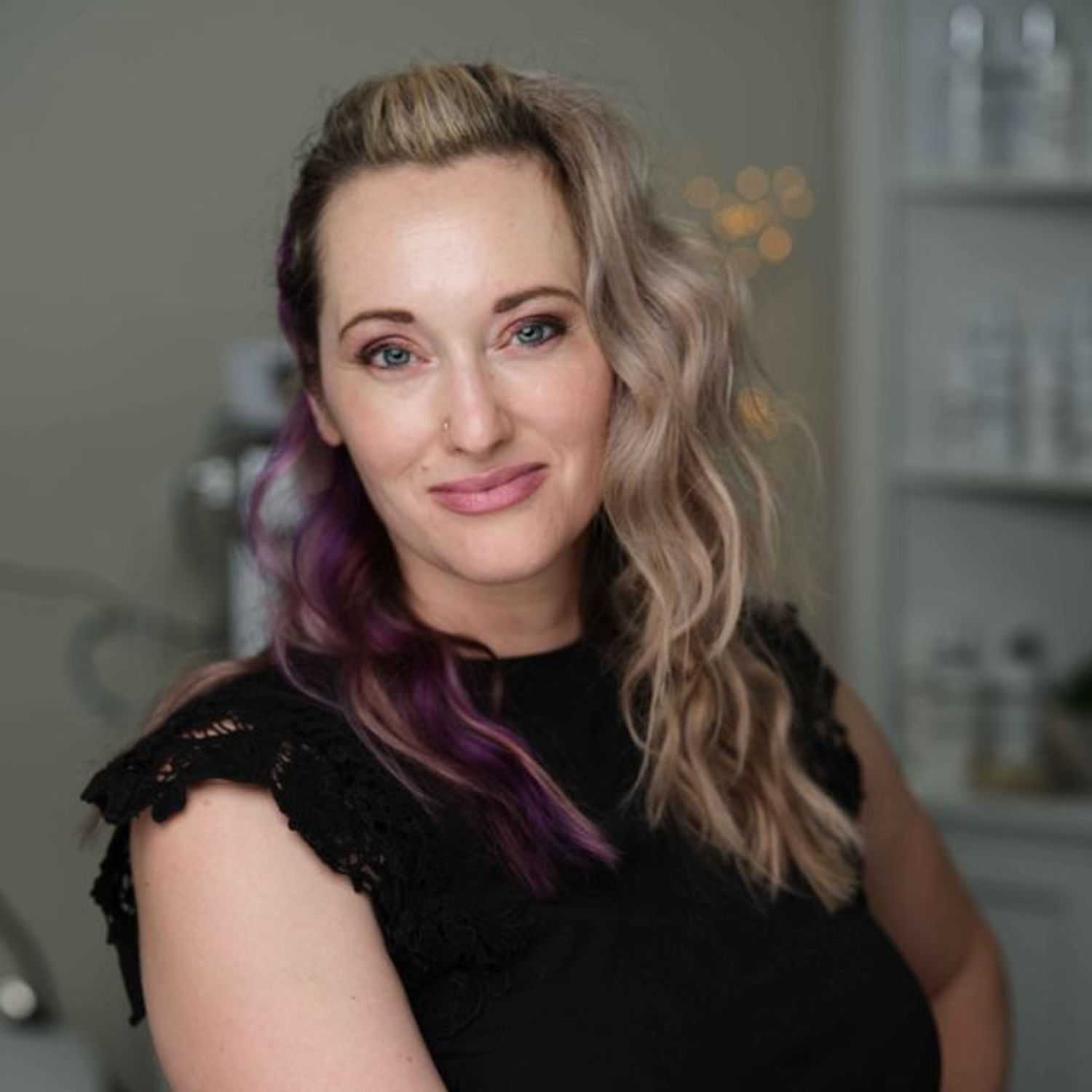 Portrait of Catrina Hall, a professional stylist at Treat Your Skin Aesthetics, showcasing their expertise and style.